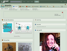 Tablet Screenshot of jenyurko.deviantart.com