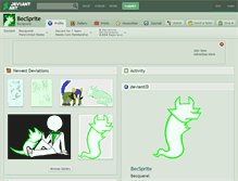 Tablet Screenshot of becsprite.deviantart.com