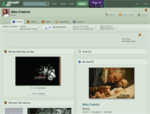 Tablet Screenshot of miss-craemo.deviantart.com