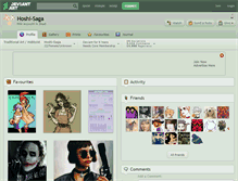 Tablet Screenshot of hoshi-saga.deviantart.com