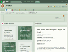 Tablet Screenshot of crazylady.deviantart.com