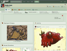 Tablet Screenshot of meglyman.deviantart.com
