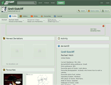 Tablet Screenshot of grell-slutcliff.deviantart.com