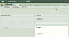 Desktop Screenshot of cybertronics.deviantart.com