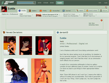 Tablet Screenshot of exmile.deviantart.com