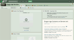 Desktop Screenshot of dragon-age-fanclub.deviantart.com