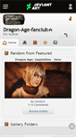 Mobile Screenshot of dragon-age-fanclub.deviantart.com