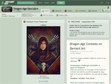 Tablet Screenshot of dragon-age-fanclub.deviantart.com