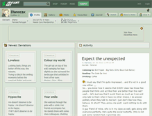 Tablet Screenshot of dianocax.deviantart.com