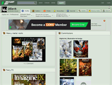 Tablet Screenshot of delevit.deviantart.com