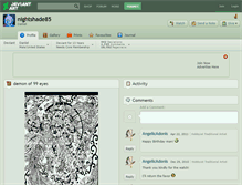 Tablet Screenshot of nightshade85.deviantart.com