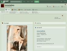 Tablet Screenshot of immortalholy.deviantart.com