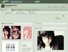Tablet Screenshot of kassidiebrown22.deviantart.com