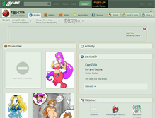 Tablet Screenshot of egg-zilla.deviantart.com