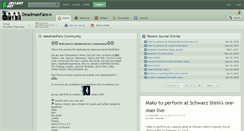 Desktop Screenshot of deadmanfans.deviantart.com