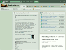 Tablet Screenshot of deadmanfans.deviantart.com