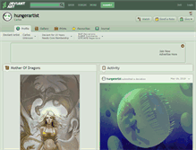 Tablet Screenshot of hungerartist.deviantart.com