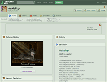 Tablet Screenshot of huskiepup.deviantart.com