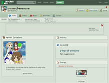 Tablet Screenshot of p-man-of-awesome.deviantart.com