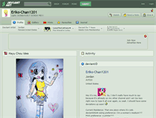 Tablet Screenshot of eriko-chan1201.deviantart.com