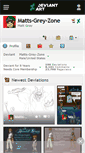 Mobile Screenshot of matts-grey-zone.deviantart.com