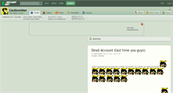 Desktop Screenshot of cautionnman.deviantart.com