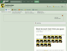 Tablet Screenshot of cautionnman.deviantart.com