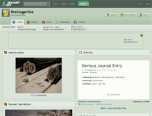 Tablet Screenshot of firexsugarxice.deviantart.com