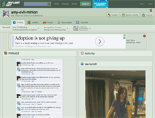 Tablet Screenshot of amy-evil-minion.deviantart.com