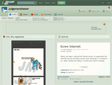 Tablet Screenshot of judgementmaster.deviantart.com