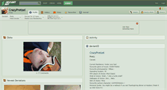 Desktop Screenshot of crazypretzel.deviantart.com