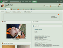 Tablet Screenshot of crazypretzel.deviantart.com