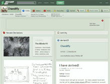 Tablet Screenshot of chaosbfly.deviantart.com