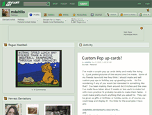 Tablet Screenshot of mdaltilio.deviantart.com
