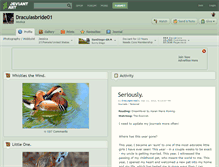 Tablet Screenshot of draculasbride01.deviantart.com
