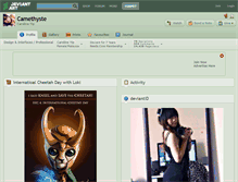 Tablet Screenshot of camethyste.deviantart.com