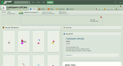 Desktop Screenshot of cutiequeen-cupcake.deviantart.com