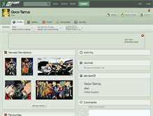 Tablet Screenshot of goco-tarrus.deviantart.com