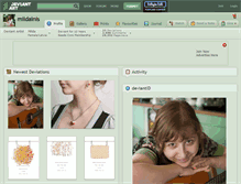 Tablet Screenshot of mildainis.deviantart.com