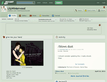 Tablet Screenshot of lilywinterwood.deviantart.com