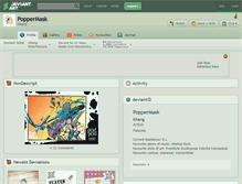 Tablet Screenshot of poppermask.deviantart.com