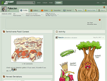 Tablet Screenshot of fakejon.deviantart.com