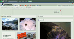 Desktop Screenshot of musicalgenius.deviantart.com