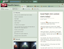 Tablet Screenshot of beautiful-space.deviantart.com