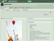 Tablet Screenshot of caramelvamp.deviantart.com