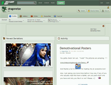 Tablet Screenshot of dragoneize.deviantart.com