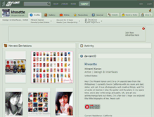Tablet Screenshot of khosette.deviantart.com