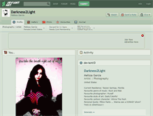 Tablet Screenshot of darkness2light.deviantart.com