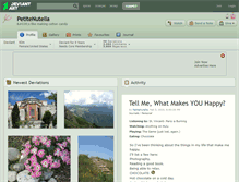 Tablet Screenshot of petitenutella.deviantart.com