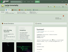 Tablet Screenshot of nectar-immortality.deviantart.com